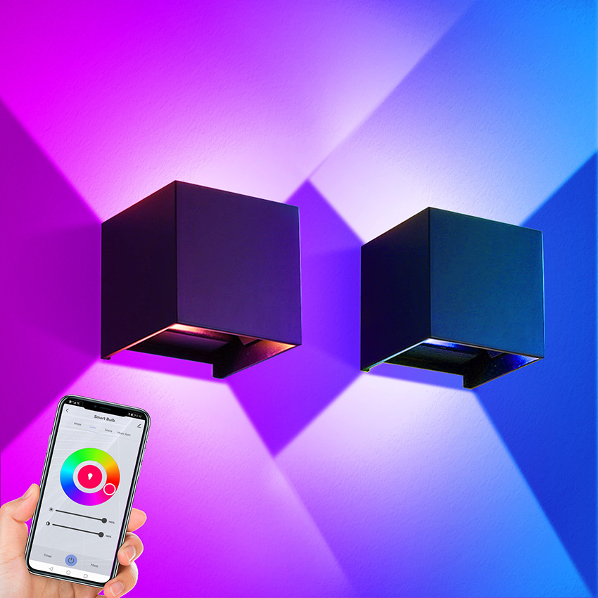 Outdoor Power Point Zigbee - 12W LED Outdoor Wall Light RGBCCT