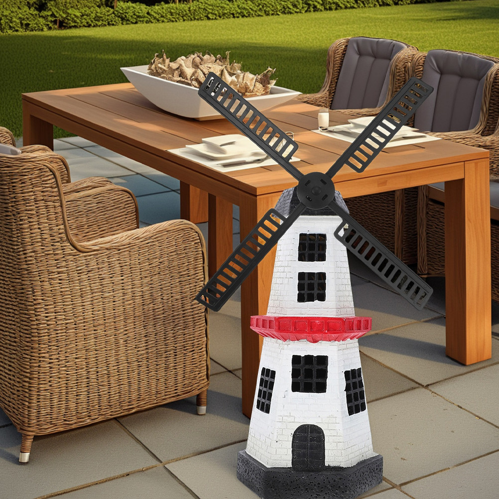 Outdoor Power Parts - Solar Powered Dutch Windmill Blades Plastic