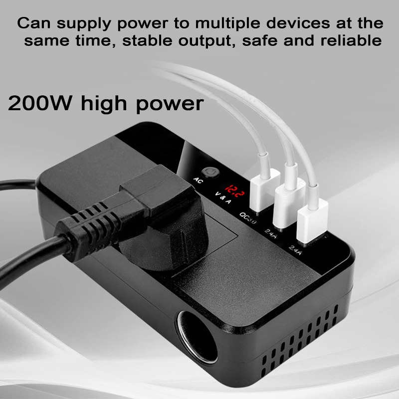 Outdoor Power Adapter Usb - 200W Portable Car Inverter Car Fast