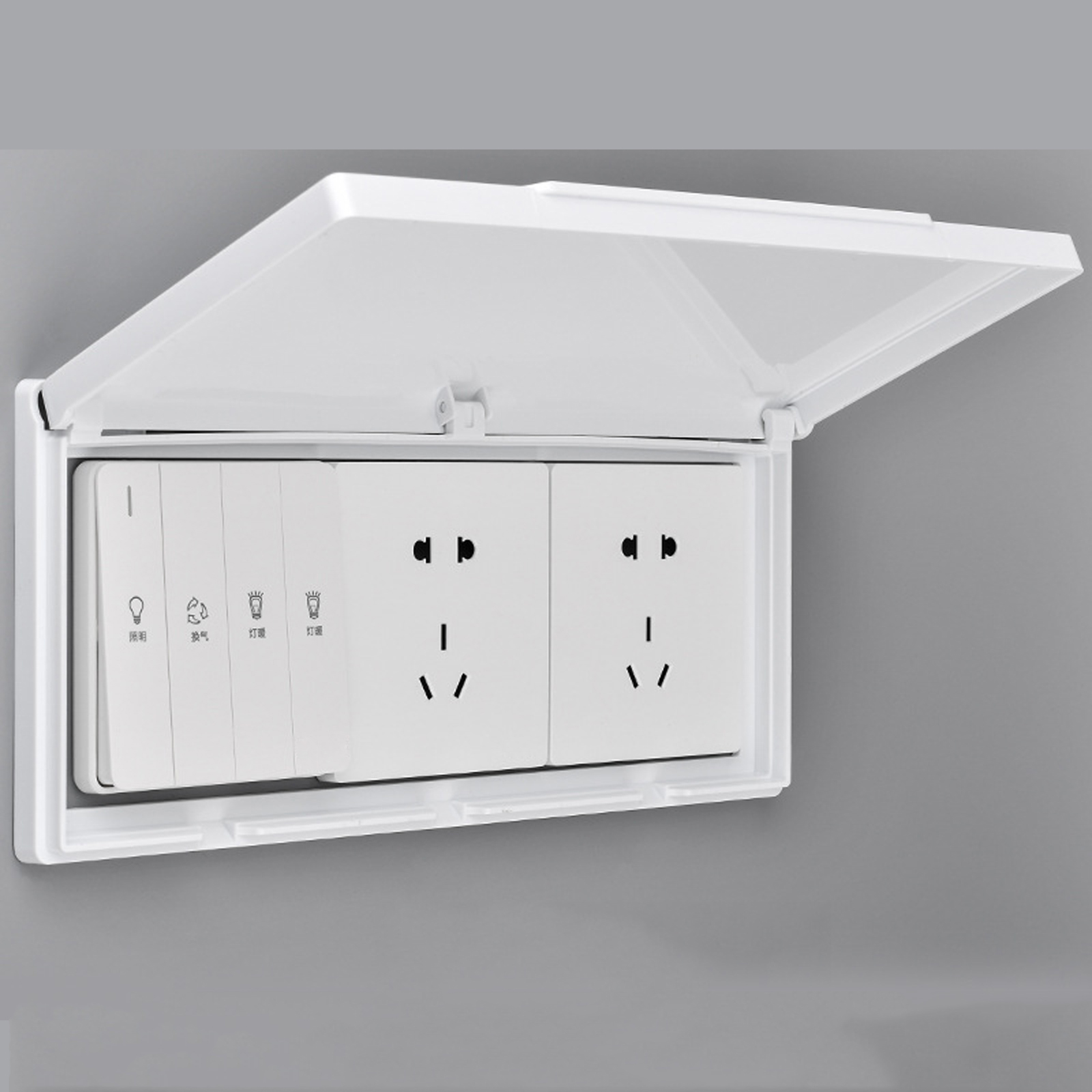 3 Gang Waterproof Outlet Cover - Outdoor Power Adapter ulasan dan harga