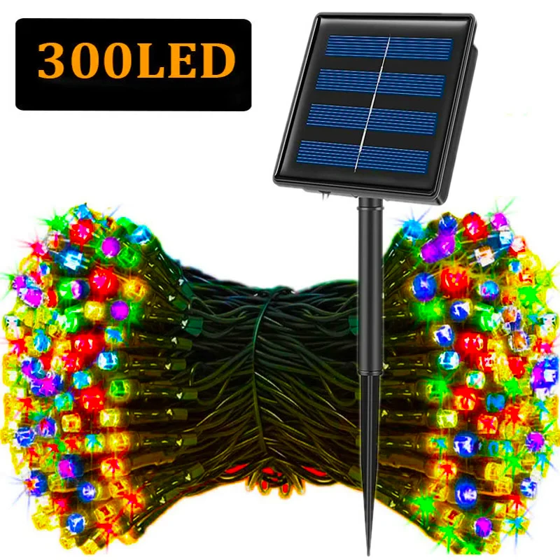 5M-32M LED Solar String Lights - Outdoor Power For Xmas Lights ulasan dan harga