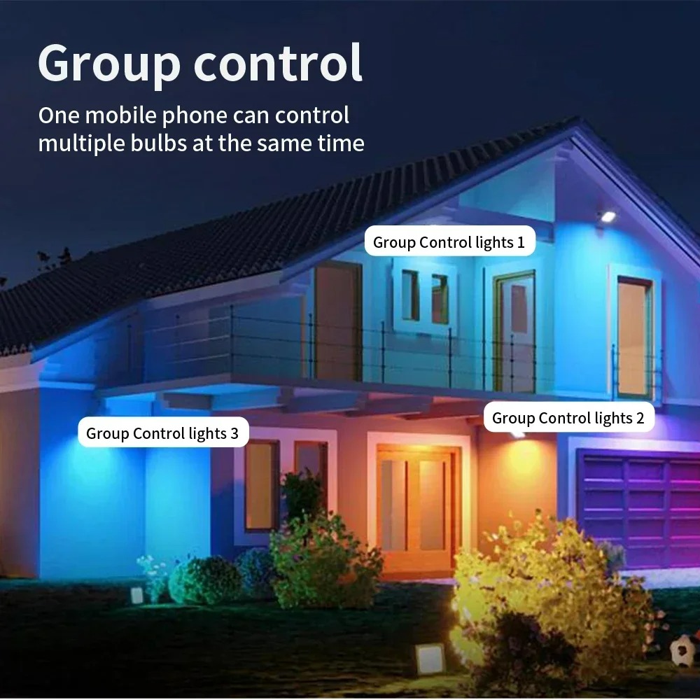 LED Outdoor Wall Light RGBCCT  - Outdoor Power Point Zigbee ulasan dan harga
