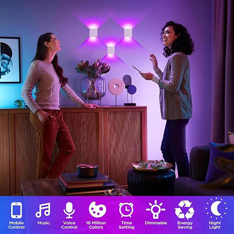 12W LED Outdoor Wall Light RGB - Outdoor Power Point Zigbee ulasan dan harga