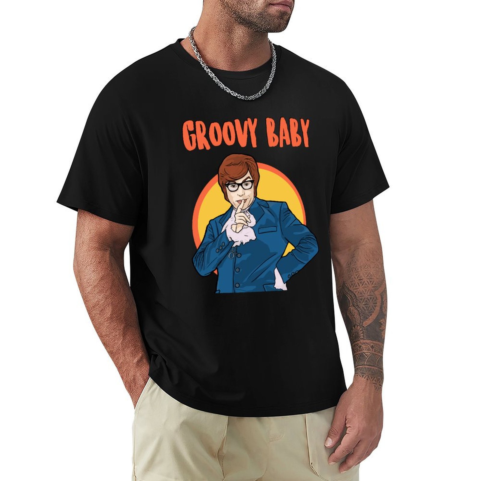 Groovy Baby - Austin Powers T- - Outdoor Power Austin ulasan dan harga