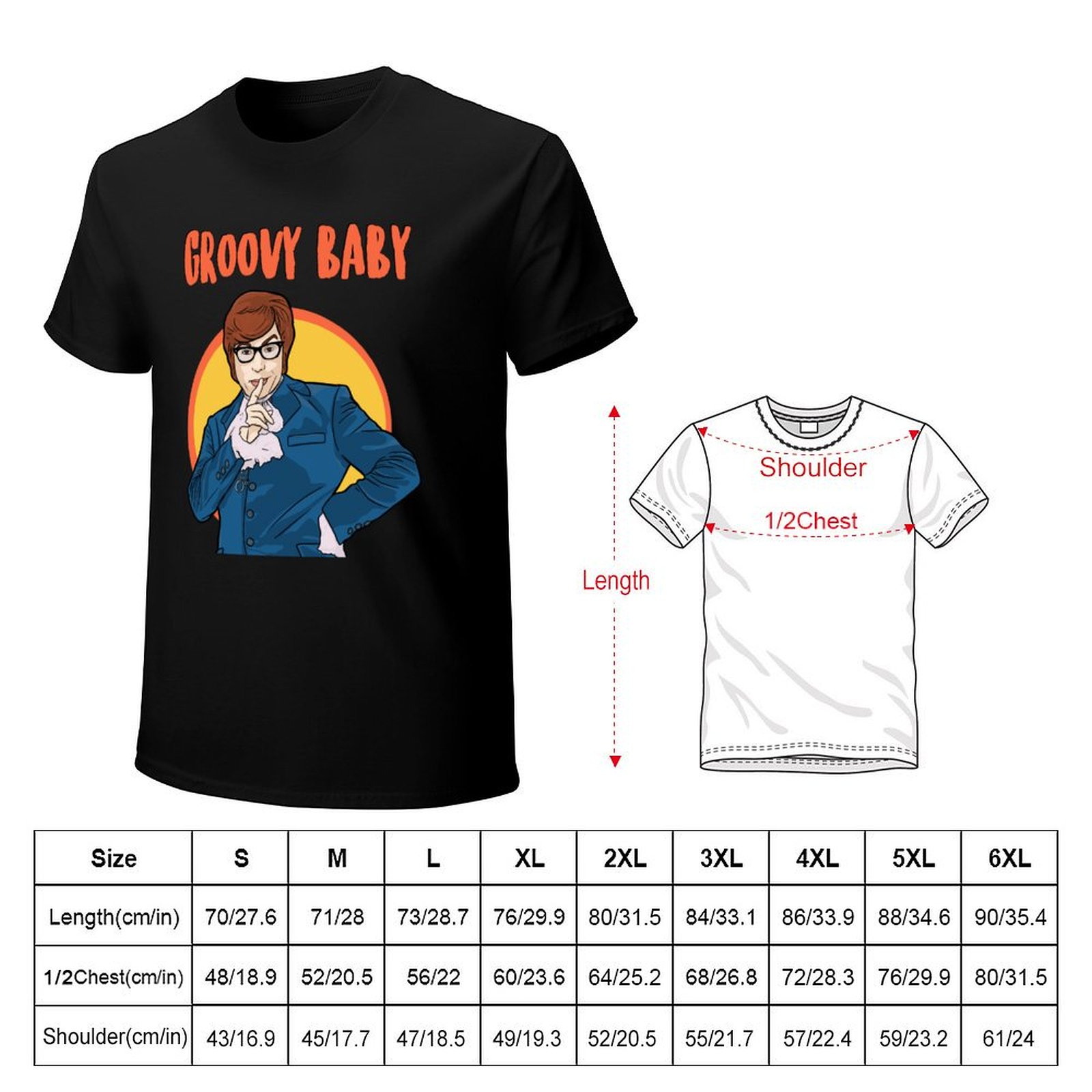 Groovy Baby - Austin Powers T- - Outdoor Power Austin ulasan dan harga