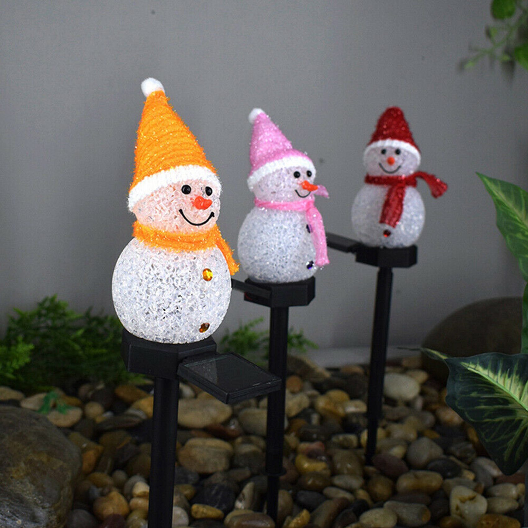 A72P Snowman Solar Lights Chri - Outdoor Power For Xmas Lights ulasan dan harga