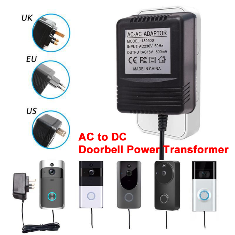 US UK EU Plug 18V AC to DC Tra - Outdoor Power Adapter Ring ulasan dan harga
