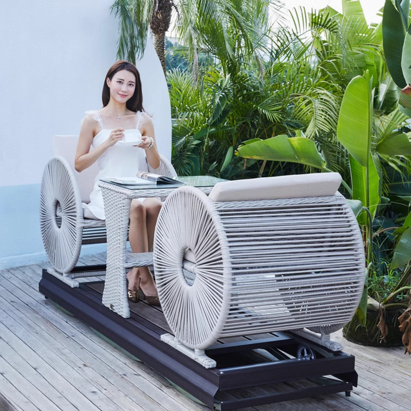 Modern Waterproof Double Wheel - Outdoor Power Recliner ulasan dan harga