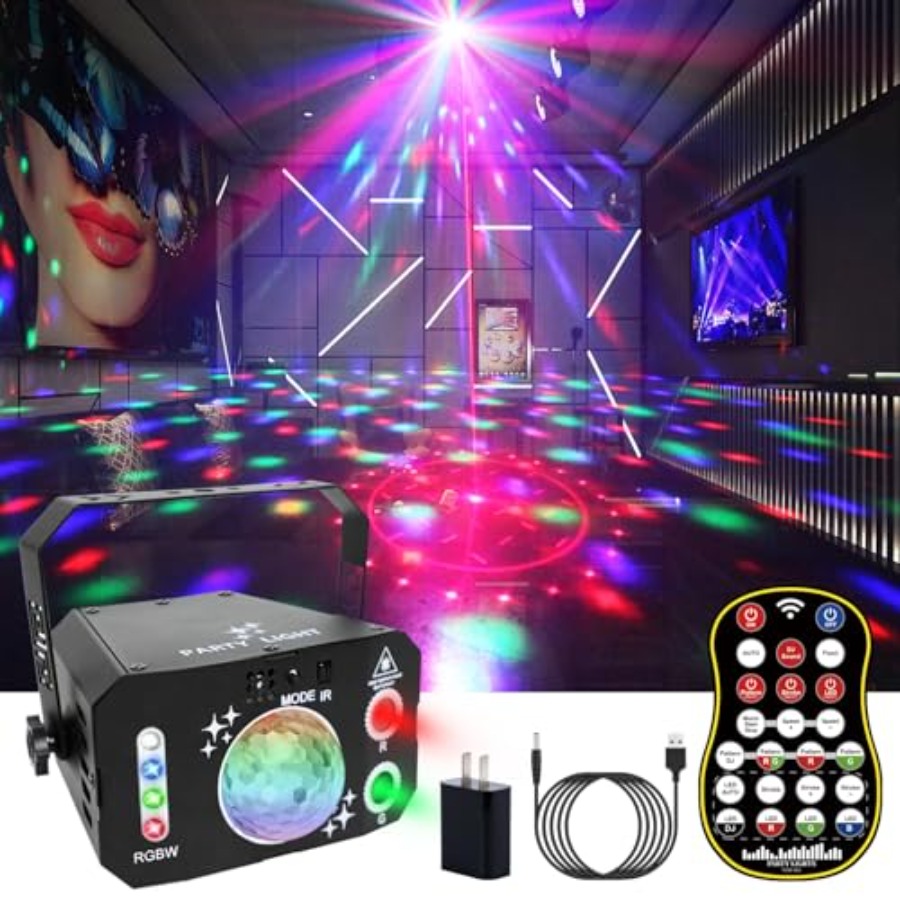 7 Lens Disco Ball LightsUSB Po - Outdoor Power For Xmas Lights ulasan dan harga