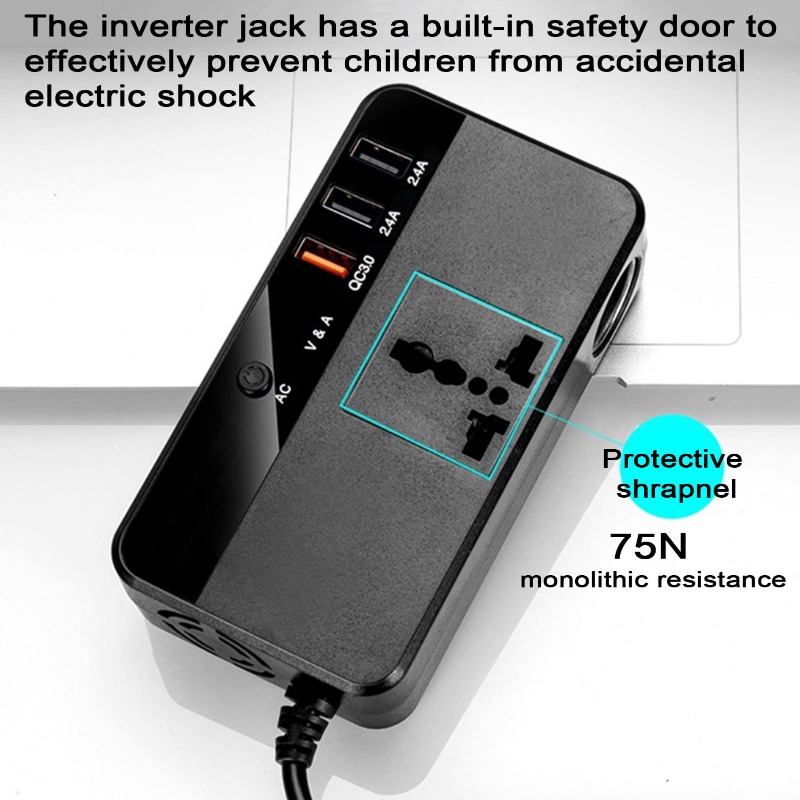 200W Portable Car Inverter Car - Outdoor Power Adapter Usb ulasan dan harga