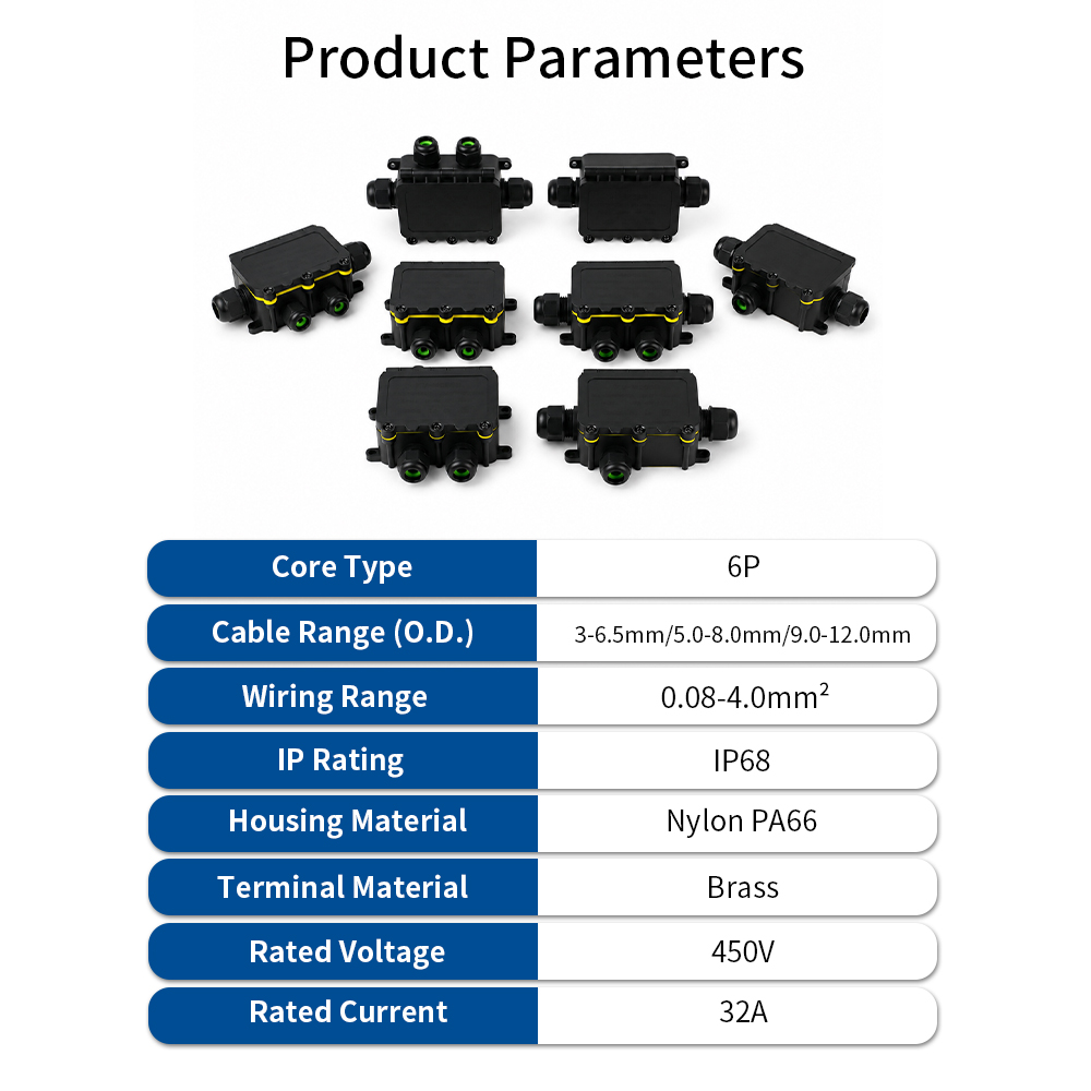 IP68 Waterproof Junction Box 2 - Outdoor Power Junction ulasan dan harga