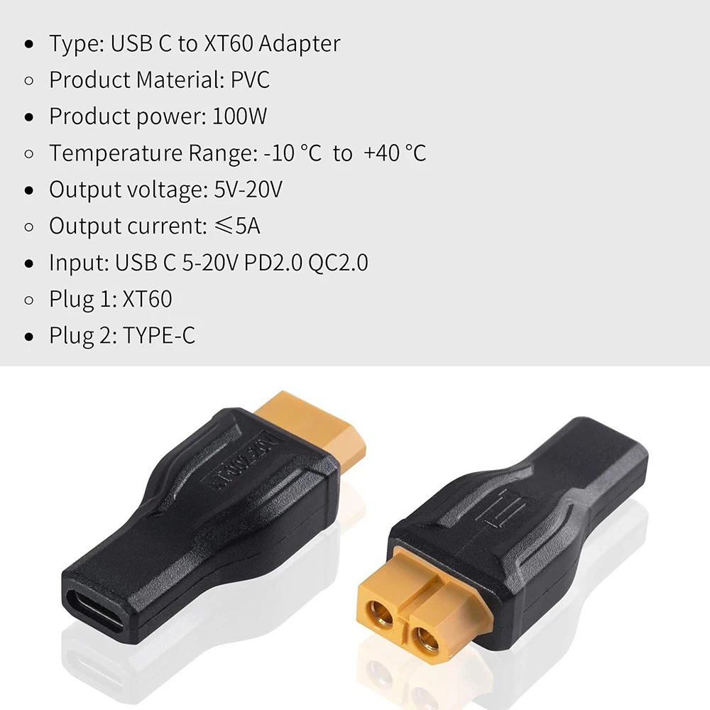 USB C to XT60 Adapter Converte - Outdoor Power Adapter Usb ulasan dan harga